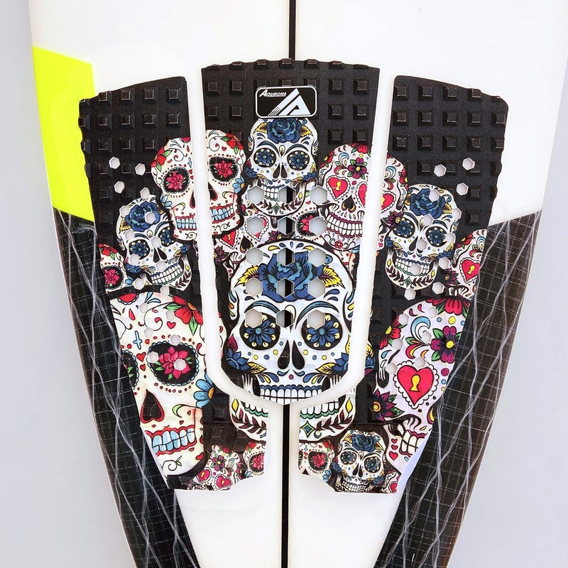 Lonnngg 3/6 Piece Stomp Pad Surfboard EVA Traction Pad Adhesive Professional Tail Pad/Applies All Boards - Surfboards, Shortboards, Longboards, Skimboards/Multiple Color Choices - Image 4